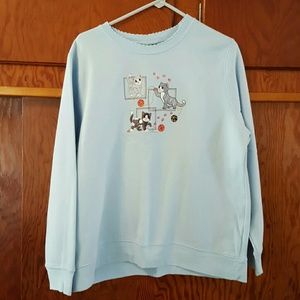 Woman's cat graphic sweatshirt Size large