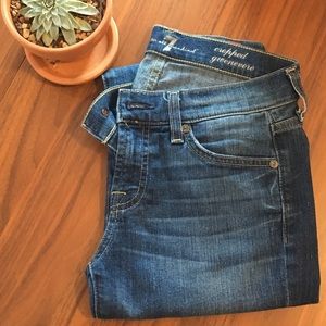 7 for all Mankind Gwenevere Cropped Jeans