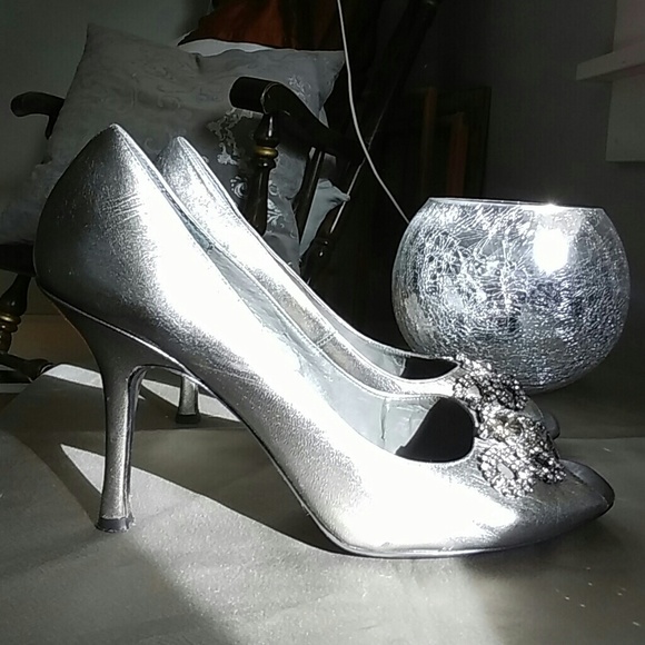 Alfani Pewter heels size 8 - Picture 2 of 8