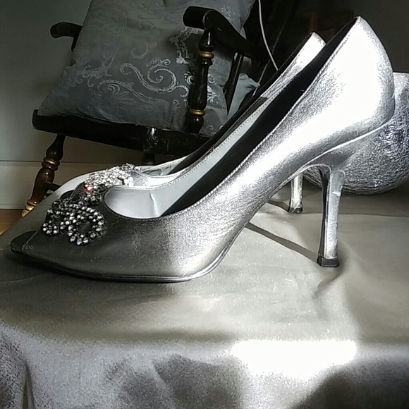 Alfani Pewter heels size 8 - Picture 6 of 8