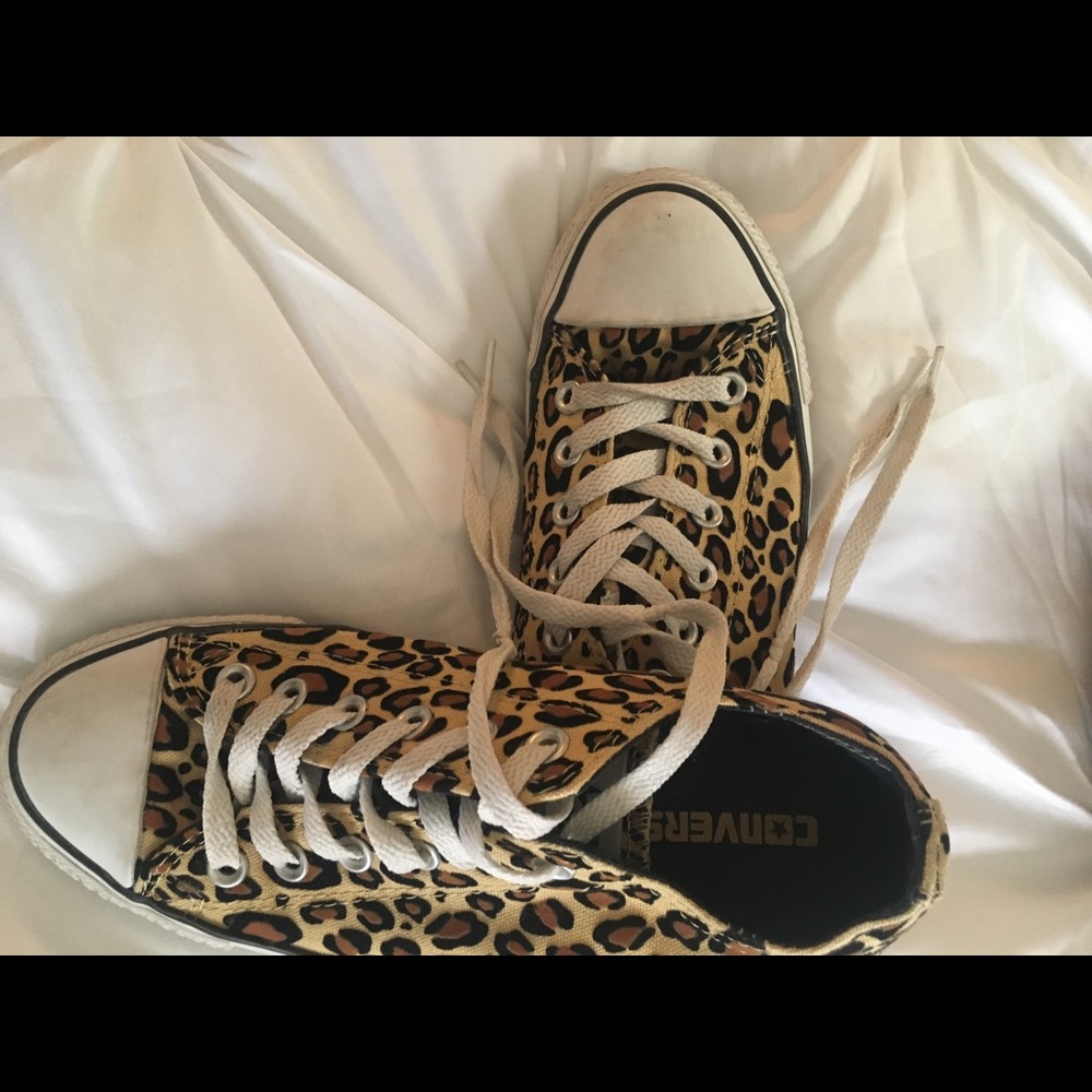 Leopard Converse Shoes