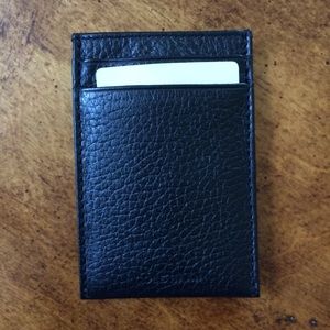 NWT COLE HAAN leather money clip/card case