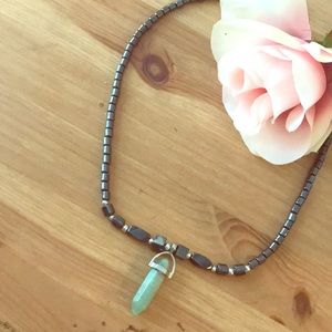 Jade pendant necklace