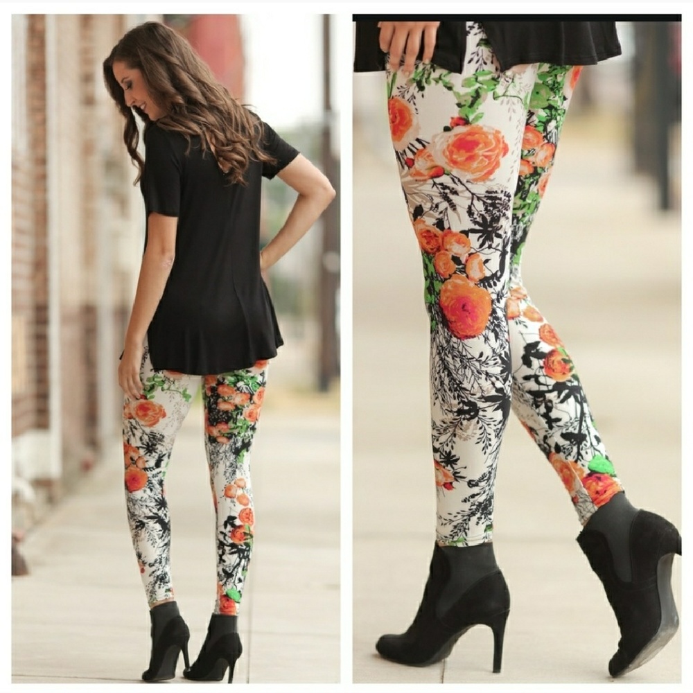 Floral Print Leggings