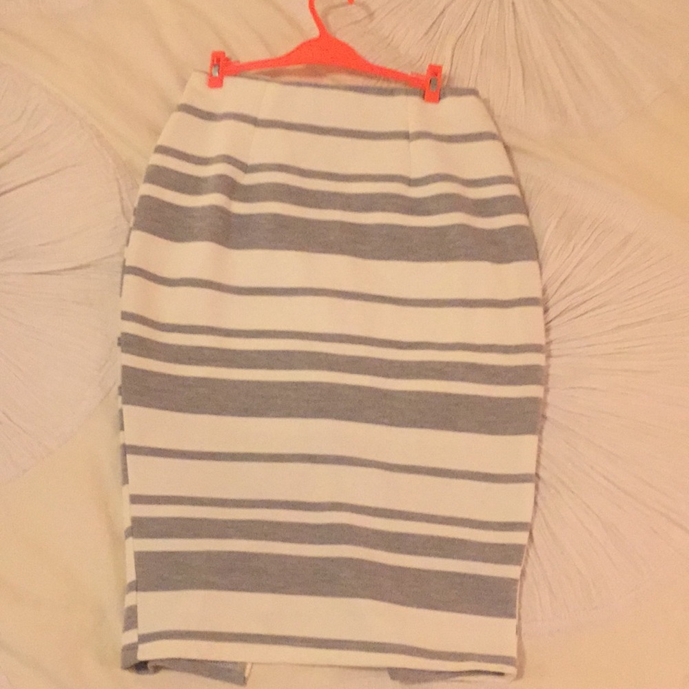 Midi Striped Skirt