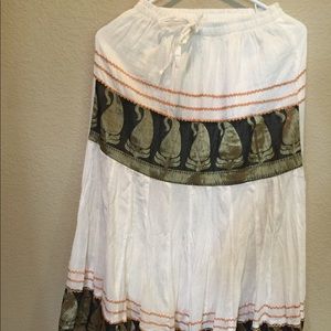 Long boho skirt