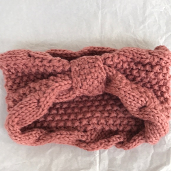 💕❤️NEW ROSE ROLLED BOW KNIT HEAD BAND .. - Picture 2 of 3