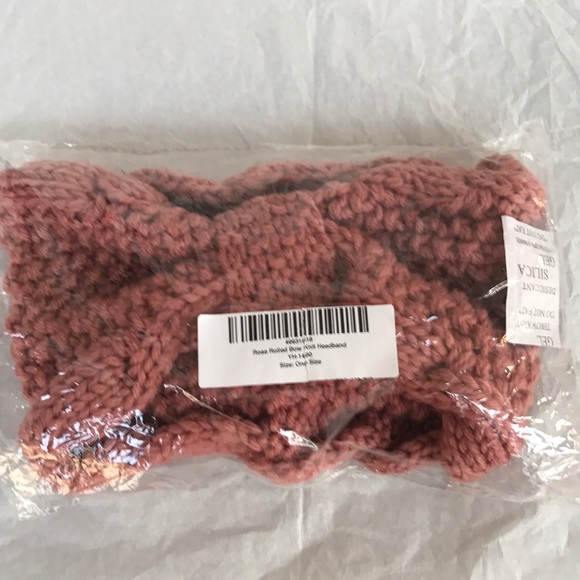 💕❤️NEW ROSE ROLLED BOW KNIT HEAD BAND .. - Picture 3 of 3