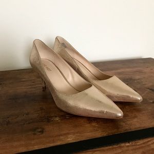 Sparkling Gold Heels by Nine West