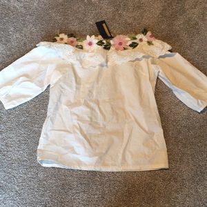 Off the shoulder shirt