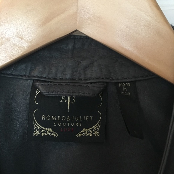 Romeo & Juliet Couture Leather Jacket - Picture 6 of 7