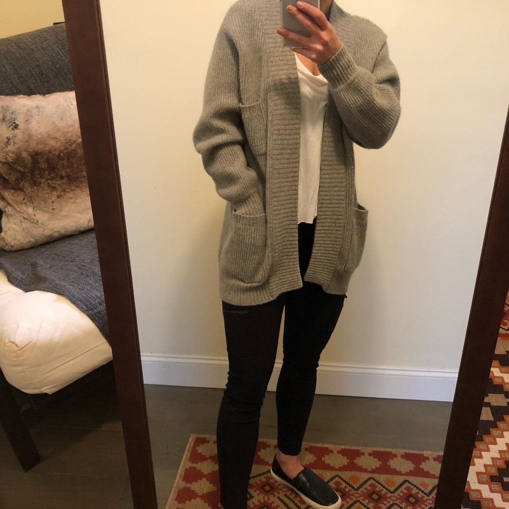 70% lambswool 20% Angora Rabbit Hair Cardigan
