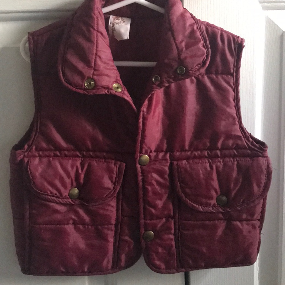 Burgundy vest