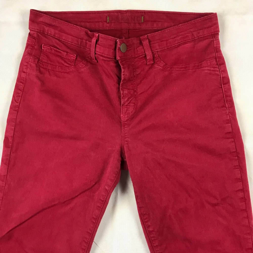J Brand Skinny Leg Jeans Black Cherry Size 28