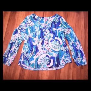 EUC Lilly Pulitzer Long Sleeve Top, Size Large