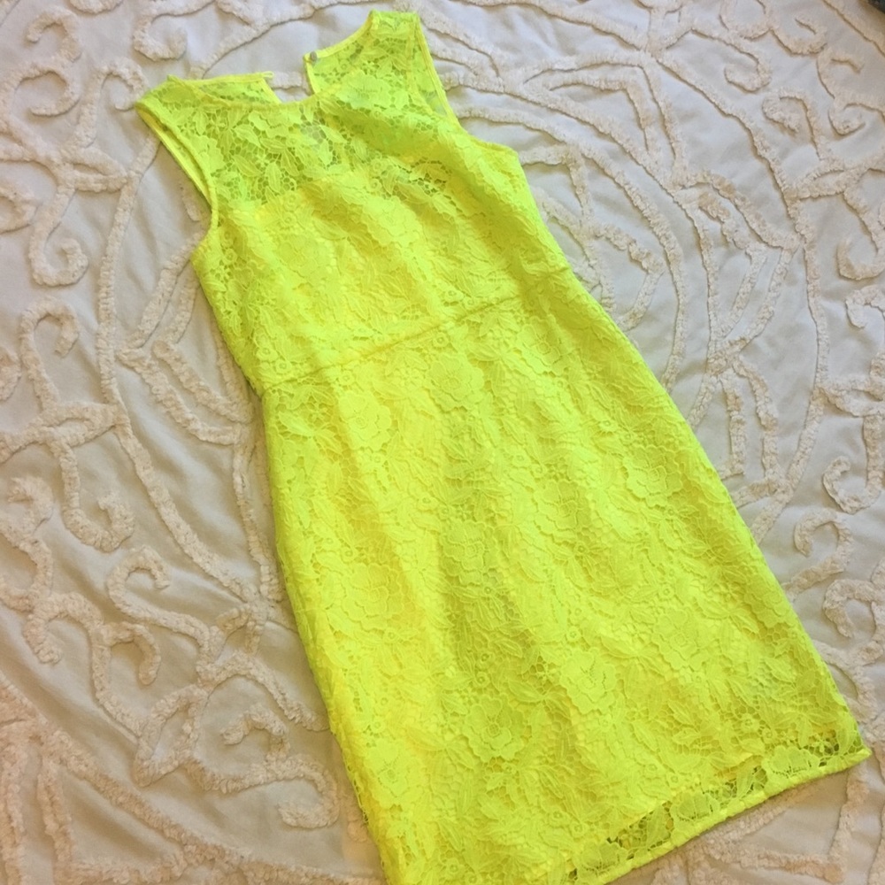 Neon J. Crew dress