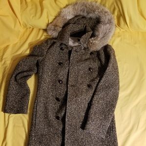 Tweed J.Crew long jacket size 8