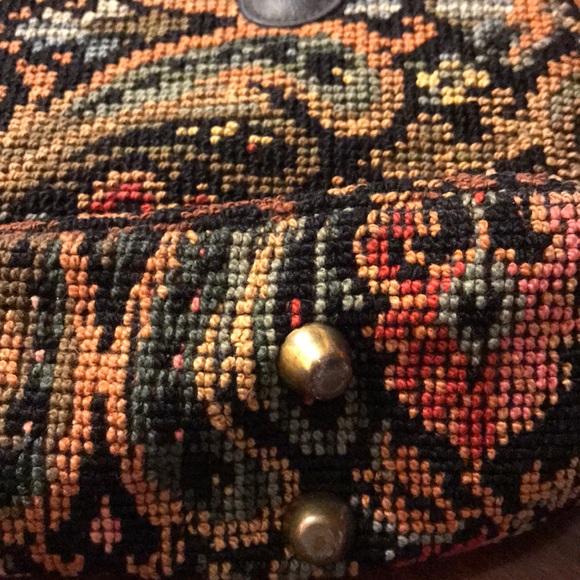 Vintage Jaclyn Mid-Century Tapestry Handbag - Picture 3 of 4