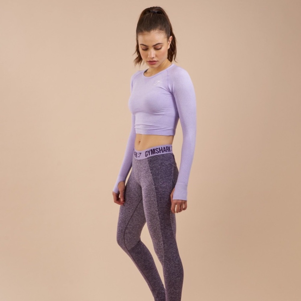 Gymshark seamless cropped long sleeve Size XS