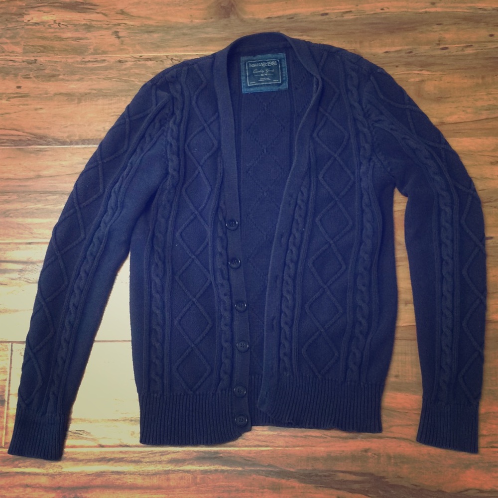 Medium Heritage 1981 Blue Cardigan