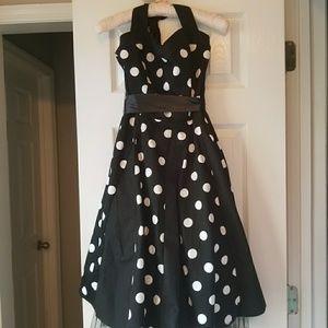 Never Worn 1950's Retro Polka Dot Party Dress