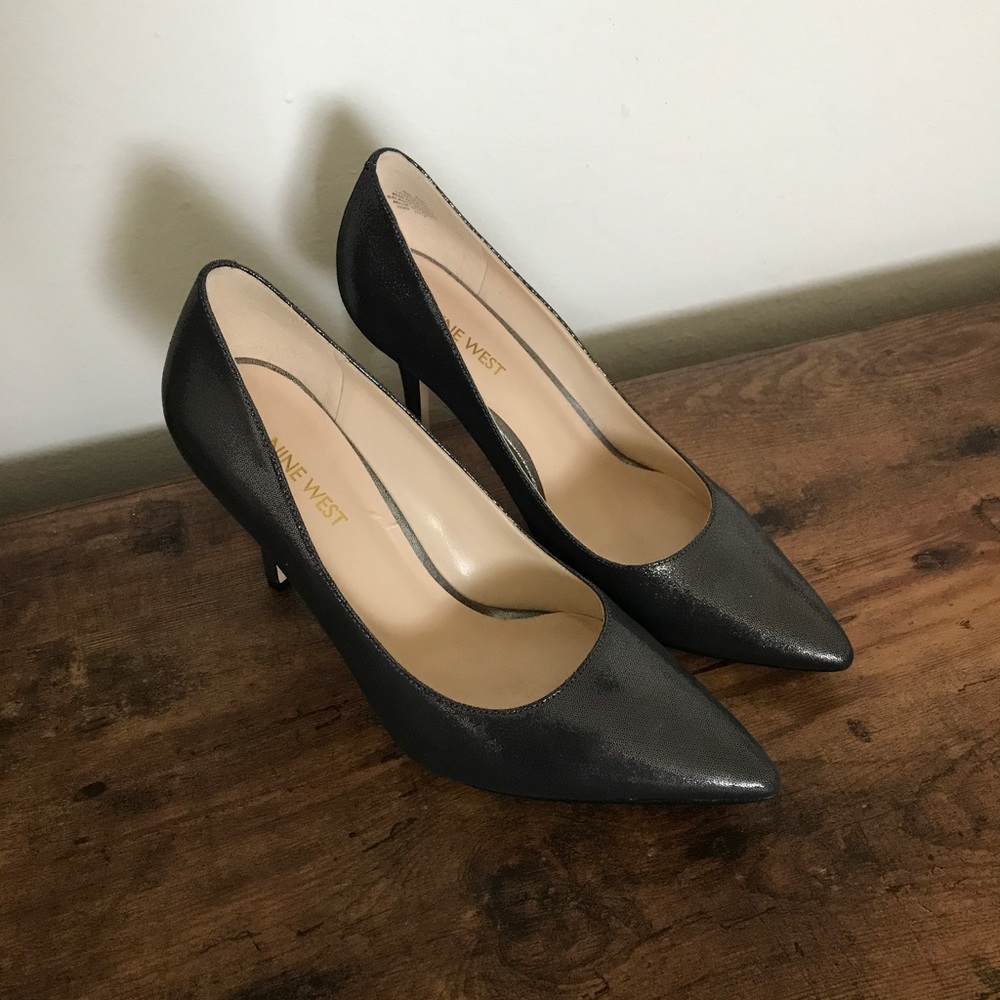 Sparkling Pewter heels by Nine West