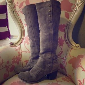 Size 7 -Nine West Tall Boot Tan- Vintage Style