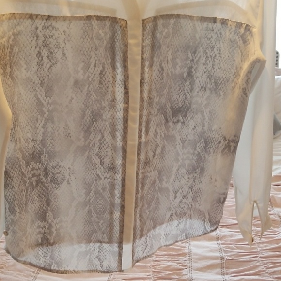 Gorgeous Jaspal white sheer snakeskin print blouse - Picture 6 of 8