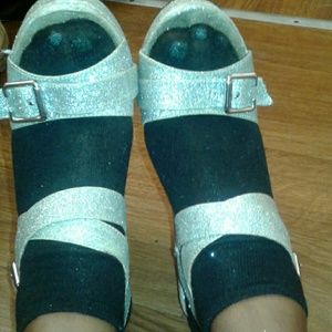 Glitter wedges