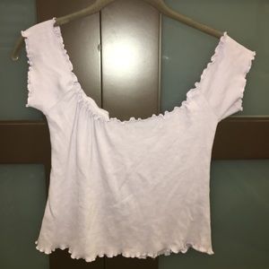 Brandy Melville off-the-shoulder crop top