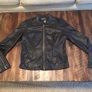 Lucky Brand black leather jacket