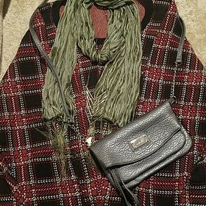 Torrid Cropped Plaid Sweater