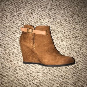 Tan Suede Booties