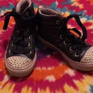 Blue high top twinkle toes