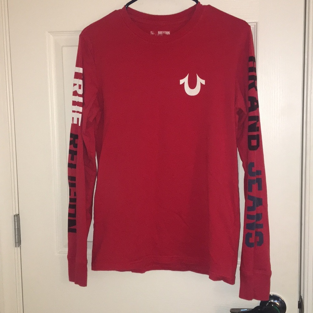 True Religion Red Long Sleeve Medium
