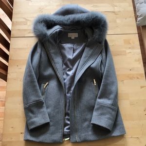 Michael Kors Wool Coat with fur collar