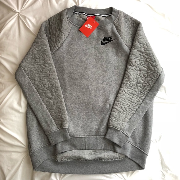 Nike Quilted Sportswear Rally Fleece Crewneck - Picture 4 of 8