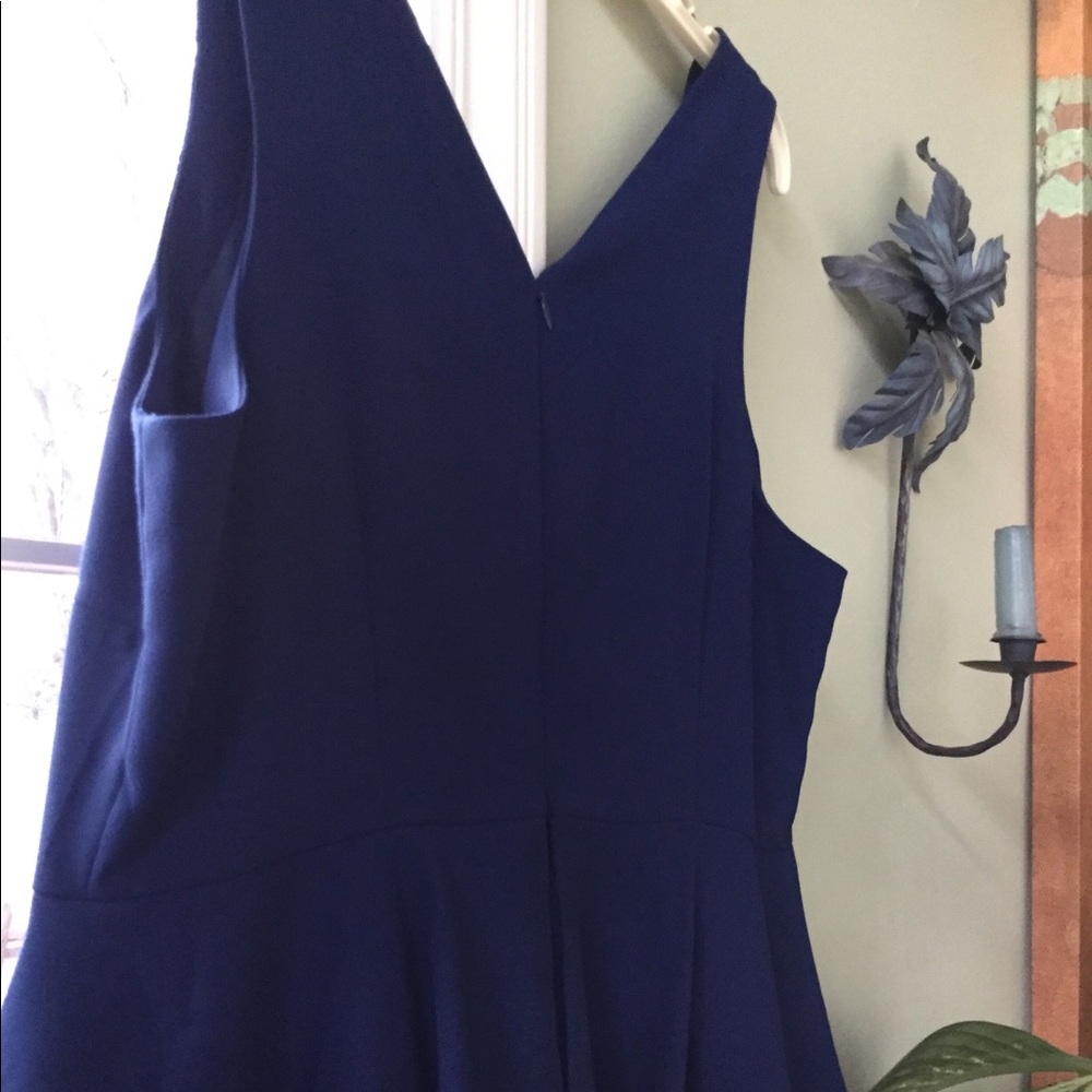 NWT - ROYAL BLUE PEPLUM DRESS
