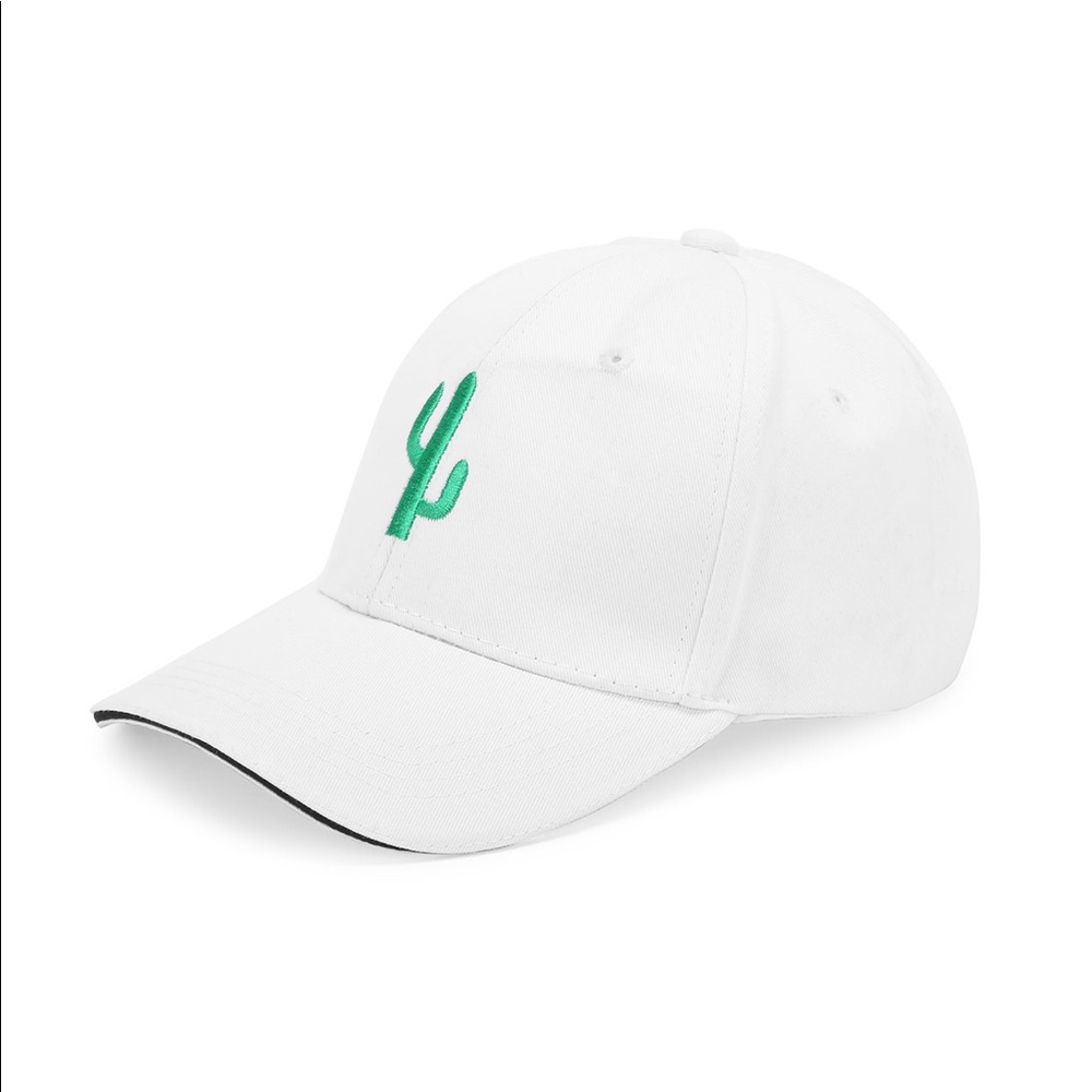 ❤️ White Cactus embroidered hat - Picture 5 of 8