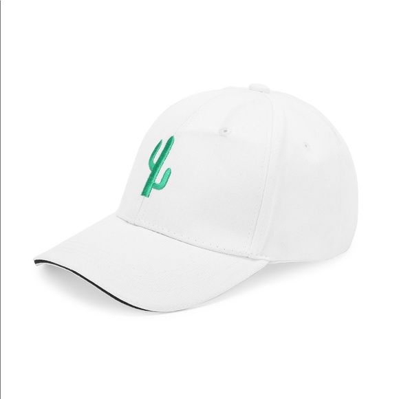 ❤️ White Cactus embroidered hat - Picture 5 of 8