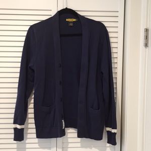Men’s small navy rugby by RL cardigan