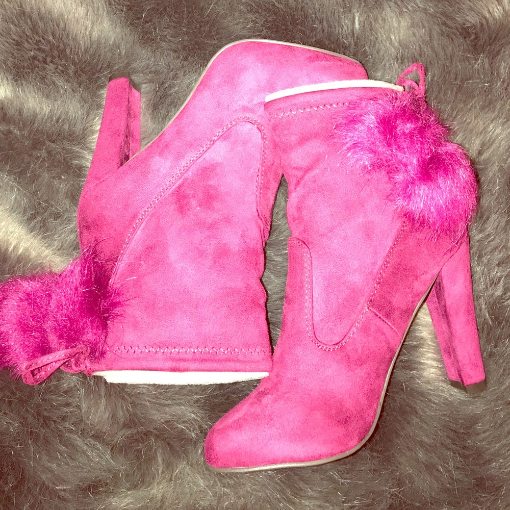 Pink booties