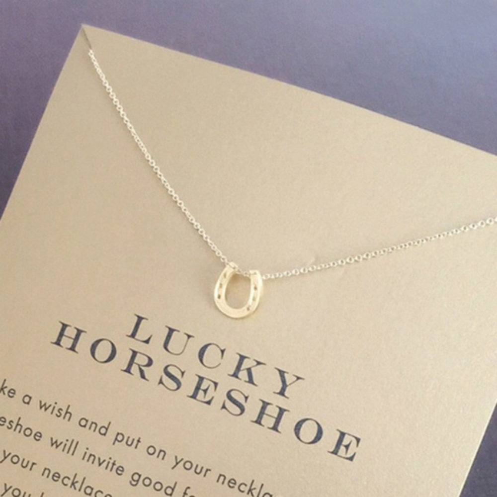 1 LEFT! lucky horseshoe necklace - Picture 2 of 3