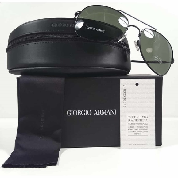GIORGIO ARMANI GA 840/S Sunglasses PDE Semi MatBlk