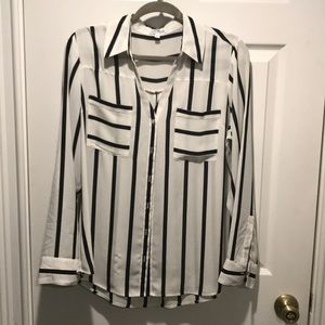 Express Striped Original Fit Portofino Shirt