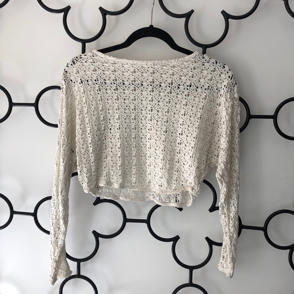 Zara Cropped Lace Top