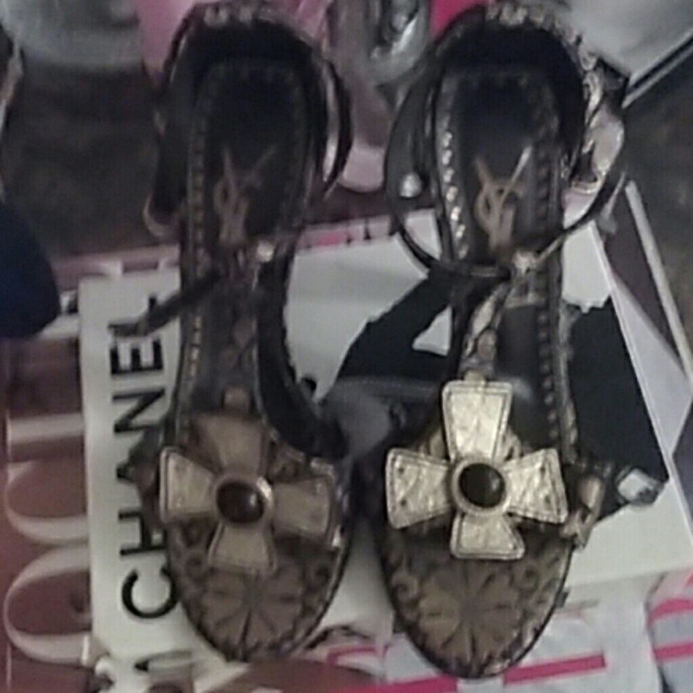 YSL strappy sandals