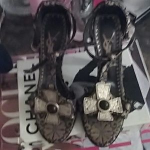 YSL strappy sandals