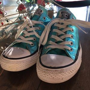 Metallic Blue Converse