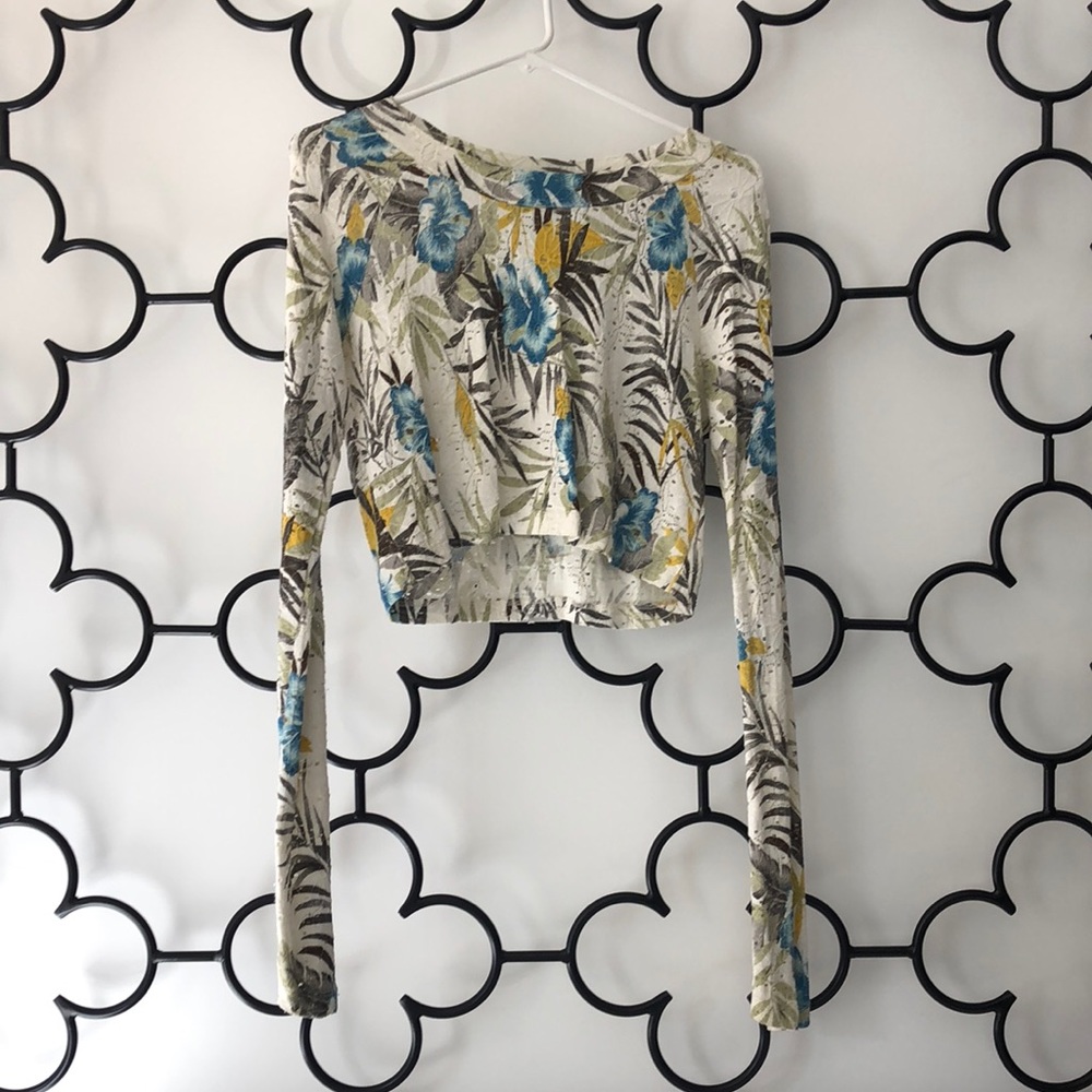 Show Me Your Mumu Long Sleeve Crop Top